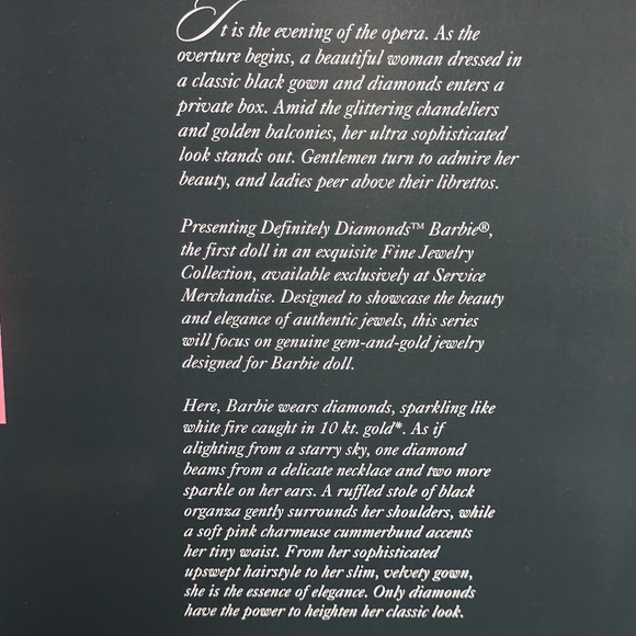 Vintage Service Merchandise Fine Jewelry Collection Definitely Diamonds Barbie - Picture 4 of 17